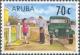 Colnect-982-073-Mailman-handing-mail-to-woman-jeep.jpg