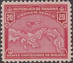 Colnect-2590-235-Airplane-over-Map-of-Panama.jpg