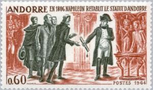 Colnect-141-818-Napoleon-passes-the-reinstatement-of-the-statutes-of-Andorra.jpg