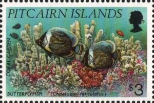 Colnect-3966-373-Coral-garden-and-mailed-butterflyfish.jpg