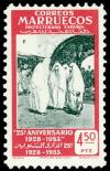Colnect-1635-886-25Th-anniversary-of-the-first-Moroccan-stampMoras.jpg