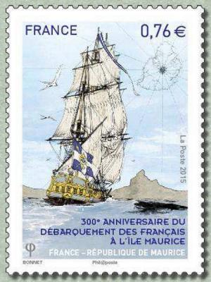 Colnect-2862-537-300th-anniversary-of-the-French-landing-in-Mauritius.jpg