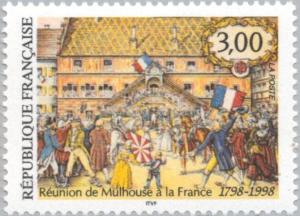 Colnect-146-550-Affiliation-of-Mulhouse-to-France.jpg