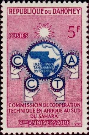 Colnect-992-634-10-deg--anniv-de-la-Commission-de-Coop-eacute-ration-technique-en-Afri.jpg