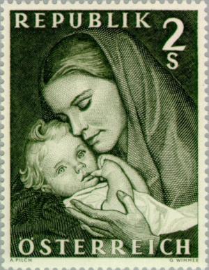 Colnect-136-656-Mother-with-child.jpg