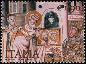 Colnect-2416-645-SSilvestro-show-at-Constantine-sacred-icon.jpg