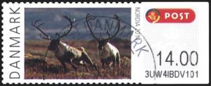 Colnect-2463-307-Forollhogna-National-Park-NORDIA-2014-Reindeer-Rangifer-t.jpg