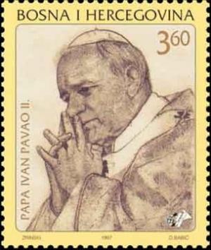 Colnect-532-246-Visit-of-Pope-John-Paul-II-to-Bosnia-and-Herzegovina.jpg