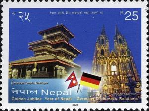 Colnect-551-433-Golden-Jubilee-of-Nepal---Germany-Diplomatic-Relations.jpg