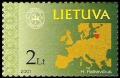 Colnect-3760-687-Map-of-Europe-with-point-of-Lithuania.jpg