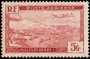 Colnect-5436-772-Potez-56-plane-over-Algiers-harbor.jpg