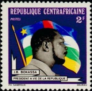 Colnect-1055-554-Jean-Bedel-Bokassa-president-for-life-of-the-Republic.jpg