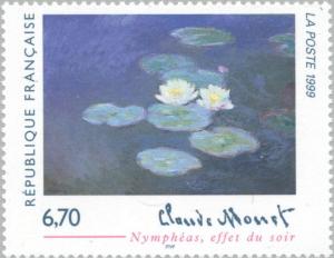 Colnect-146-682-Claude-Monet-1840-1926--quot-Water-Lilies-Evening-Effect-quot-.jpg