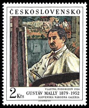 Colnect-4004-439-Self-portrait-by-Gustav-Mally-1924.jpg