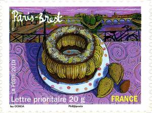 Colnect-1118-904-Paris-Brest-Butter-cream-cake.jpg