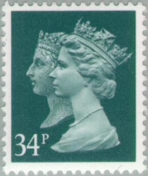 Colnect-122-667-Queen-Victoria-and-Queen-Elizabeth-II.jpg