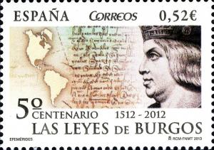 Colnect-1916-321-500th-Anniversary-of-the-Laws-of-Burgos.jpg