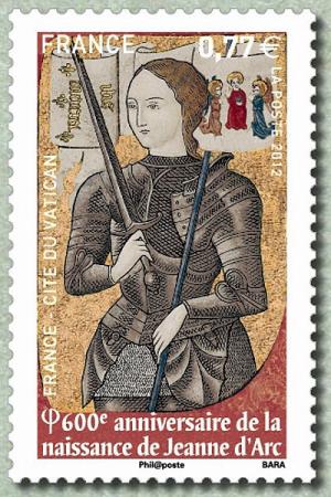 Colnect-1313-699-600th-anniversary-of-the-birth-of-Joan-of-Arc.jpg