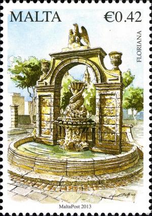 Colnect-2493-448-Fountain-under-the-arch-The-Mall-Floriana.jpg