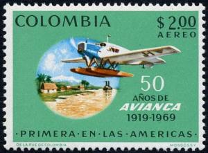 Colnect-2203-520-Junkers-F-13-Seaplane-and-puerto-Colombia.jpg