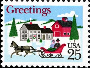 Colnect-4017-348-Greetings-One-horse-Open-Sleigh-and-Village-Scene.jpg