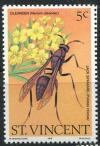 Colnect-1997-408-Oleander-and-Social-Wasp-Polistes-cinctus.jpg