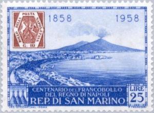 Colnect-169-768-Naples-10-grana-stamp-of-1858-and-Bay-of-Naples.jpg