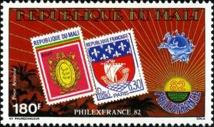 Colnect-2514-780-French-and-Mali-Stamps-UPU-Emblem-and-Rising-Sun.jpg