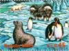 Colnect-138-620-King-Penguin-Aptenodytes-patagonicus-Polar-Bear-Ursus-ma.jpg
