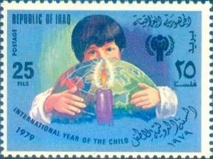 Colnect-1894-330-Child-with-globe-burning-candle.jpg