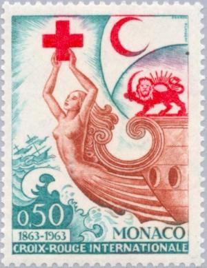 Colnect-147-919-Ship-with-female-figure-Red-Cross-Red-Crescent-Red-Lion.jpg