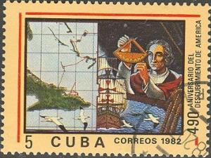 Colnect-671-177-Christopher-Columbus--Santa-Maria--and-Map-of-Cuba.jpg