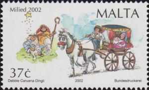 Colnect-3132-158-Holy-Family-in-horse-drawn-carriage.jpg