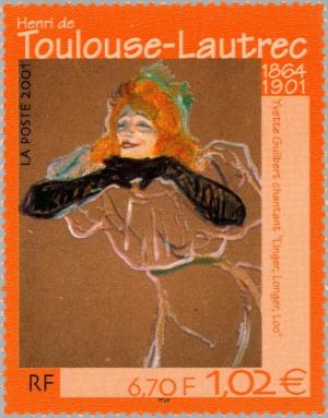 Colnect-146-880-Henri-Toulouse-Lautrec-1864-1901--quot-Yvette-Guilbert-Singing-quot-.jpg