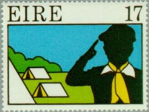 Colnect-128-528-Tent-and-Scout-saluting.jpg
