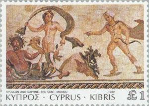 Colnect-177-366-Paphos-Mosaics---Apollo-and-Daphne-3rd-cent-AD.jpg