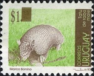 Colnect-1830-941-Southern-Naked-tailed-Armadillo-Cabassous-unicinctus---sur.jpg