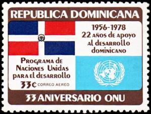 Colnect-5283-161-United-Nations-and-Dominican-Republic-flags.jpg