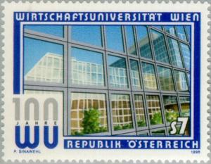 Colnect-137-741-University-of-economics-Vienna-centenary.jpg