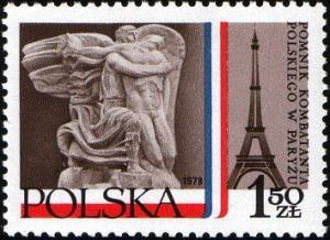 Colnect-2094-662-Polish-Combatants-Monument-and-Eiffel-Tower-Paris.jpg