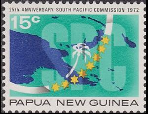 Colnect-3110-905-Map-of-Papua-and-New-Guinea-and-Commission-flag.jpg