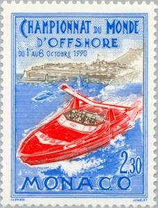 Colnect-149-442-Speedboat-off-the-coast-of-Monaco.jpg