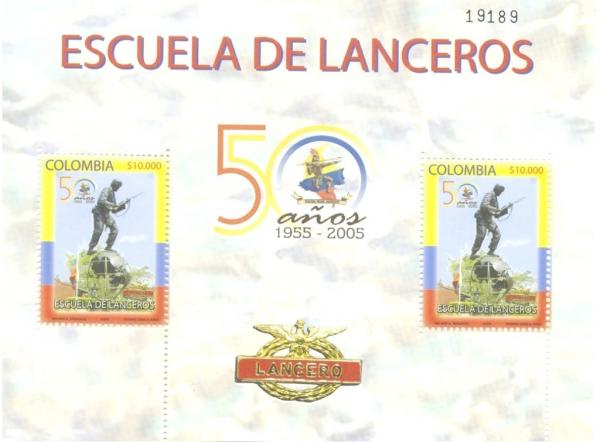 Colnect-3322-811-50th-Anniversary-of-the-Lanceros-Military-School.jpg
