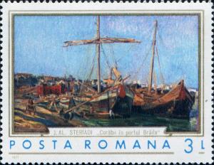 Colnect-5746-826--Ships-in-Braila-Port--by-J-Al-Steriadi-Romania.jpg