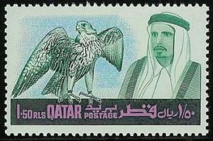 Colnect-2179-585-The-Emir-of-Qatar-and-Falcon-Falco-sp.jpg