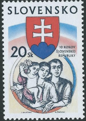 Colnect-2793-375-Independent-slovakia-10th-Anniversary.jpg