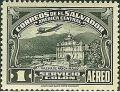 Colnect-1720-284-Plane-over-the-Church-of-Panchimalco.jpg