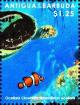 Colnect-5942-822-Rear-of-Green-Sea-Turtle-Chelonia-mydas-Clownfish.jpg