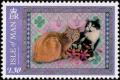 Colnect-5294-271-Ginger-and-Black-and-White-Manx-Cats-on-a-Fuschia-Quilt.jpg