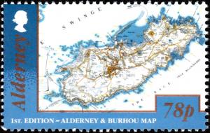 Colnect-5628-652-1st-edition---Alderney-and-Bourhou-map.jpg